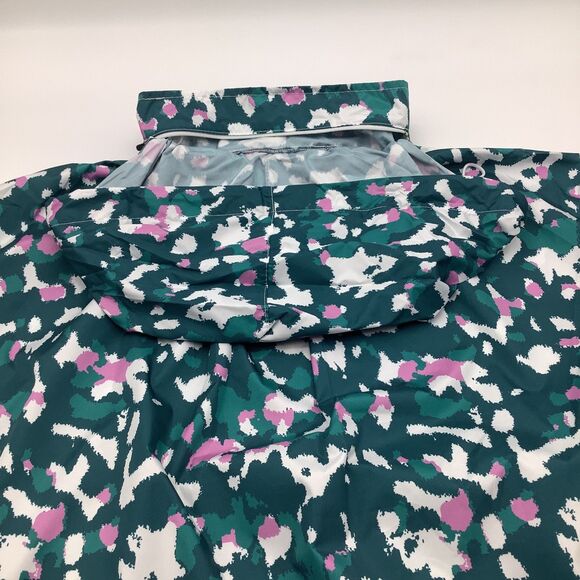 The Bubble Womens Poncho‎ Lefty Hooded Jacket Green Size Medium NWT - Picture 6 of 12